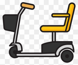 Stand - Mobility Scooter Clipart - Png Download