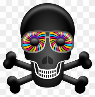 Psychedelic Skull Png Clipart