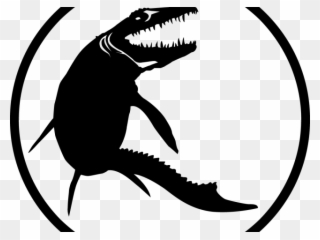 Jurassic World Clipart Black And White - Jurassic World Mosasaurus Symbol - Png Download
