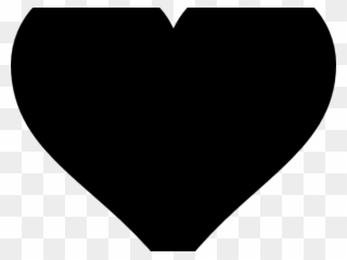 Open - Black Heart Transparent Background Png Clipart - Full Size ...