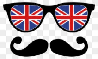 Moustache Clipart Nerd Glass - London Moustache Glasses Nerd S T Shirt - Png Download