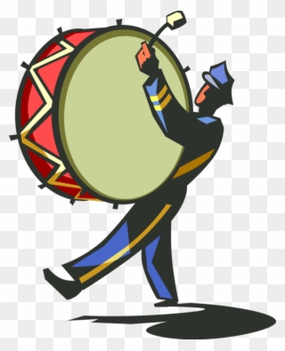 Clip Art Royalty Free Library Marching Band With Drum - Drummer Boy Marching Band - Png Download