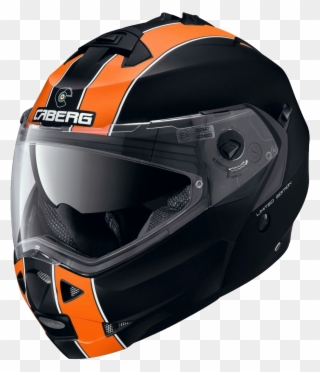 Motorcycle Helmet Png Image, Moto Helmet - Helmet Black And Orange Clipart