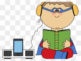 Listening Center Clipart - Classroom Clipart Of Superhero - Png Download