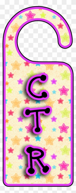 Ctr Door Knobs / Door Hangers - Cute Stars Clipart