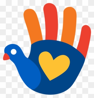 Venmo/aldi Friendsgiving Turkey Hand Emoji - Hand Turkeys Clip Art - Png Download