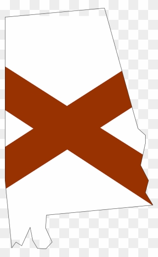 Alabama-890613 1280 - - Alabama Map With Flag Clipart