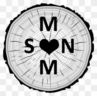 Our Next Mom & Son Weekend At Camp Olympia Is February - Wood Rings Vector Black Clipart