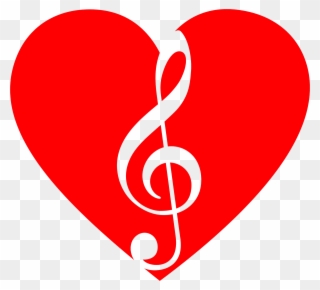 Musical Note Musical Theatre Clef Youtube Heart - Love Music Notes Png Clipart