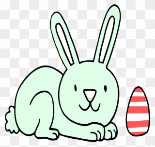 Bunny Find Egg Png Picture - Rabbit Clipart
