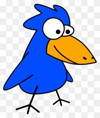 Blue Cartoon Bird Clipart Png - Bird Clip Art Gif Transparent Png
