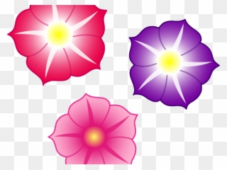 Morning Glory Clipart Clip Art - Flores Dibujo A Colores - Png Download