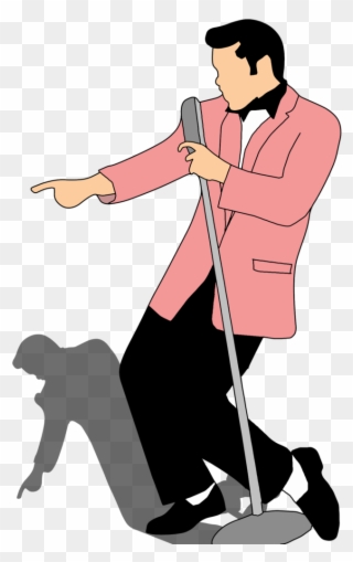 Illustration Of A Person Singing - Animated Elvis Gif Dancing Clipart
