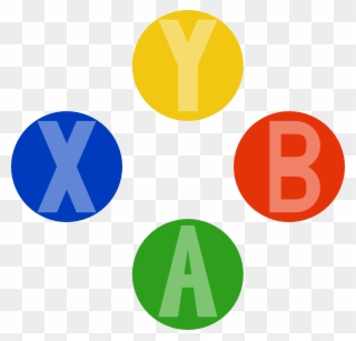 Xbox Controller Button Colors Clipart