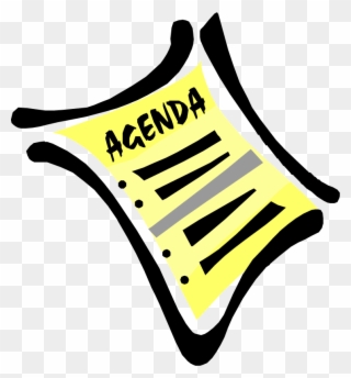 Cda Board Meeting And Public Discussion - Meeting Agenda Clip Art - Png Download