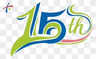 15th - 15th Anniversary Logo Png Clipart