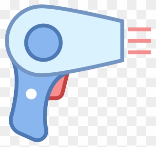 This Icon Is Meant To Represent A Hair Dryer - Hair Dryer Clipart