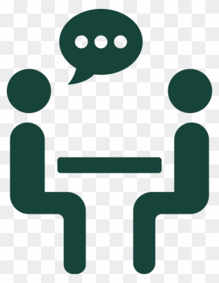 Meet The Speaker - Face To Face Meeting Icon Clipart