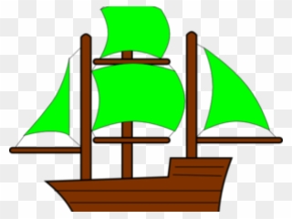 Free Shipping Clipart Green - Ship Clip Art - Png Download
