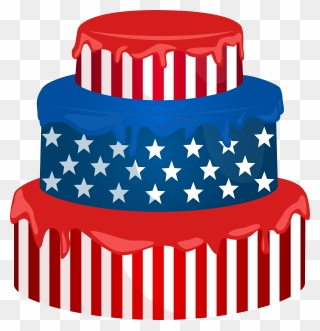 Art Images, Red White Blue, Scrap, Clip Art, Usa, Cake, - Usa Cake Clipart Png Transparent Png