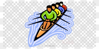 Download Team Row Boat Clipart Rowing Canoe Clip Art - Self Managing Team - Png Download