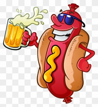 Grilling Clipart Hot Dog Grill - Hot Dog Day Clipart - Png Download