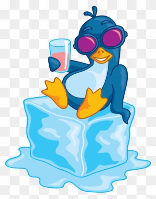 Smith Enterprise Llc's Logo - Penguin With Ice Clipart - Png Download