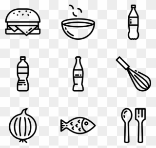 Food And Restaurant - Food Line Icon Png Clipart
