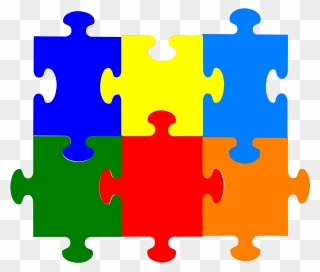 Reflection Clipart Topic - 5 Puzzle Pieces Png Transparent Png