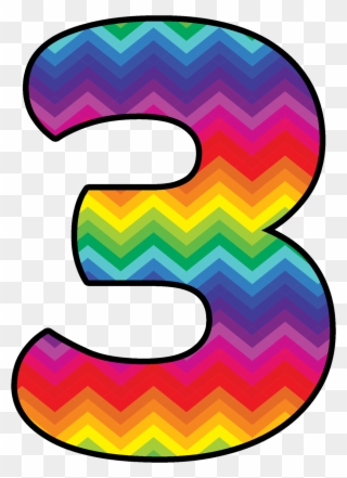 Time Filler Activities - Rainbow Number 3 Png Clipart