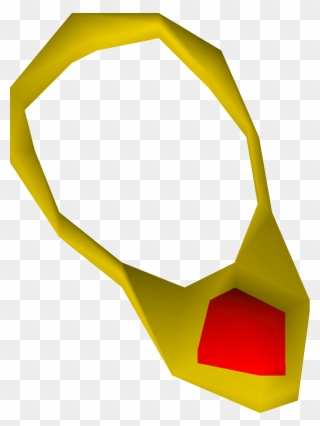 A Ruby Necklace Is Made By Using A Gold Bar, A Ruby - Ruby Necklace Osrs Clipart