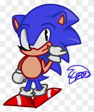 Sonic 2 Styled Sonic - Sonic The Hedgehog 2 Clipart