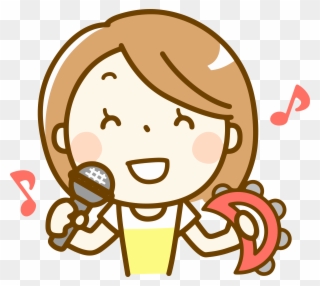 Woman Singing Big Image - Singing Clip Art Head - Png Download