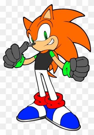 Comical Characters - Sonic The Hedgehog Orange Clipart