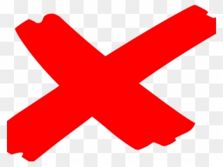 Red Cross Mark Clipart Mistake - Red X Mark Transparent - Png Download