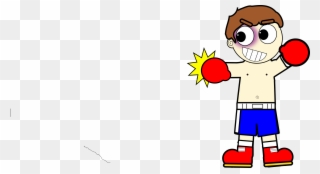 Fighting Clipart Boxing Man - Cartoon Boxers With Transparent Background - Png Download