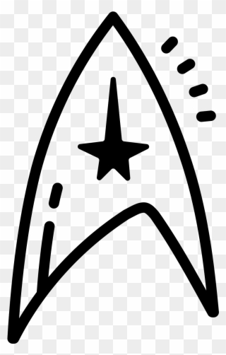 Star Trek Symbol Icon - Star Trek Logo Clipart