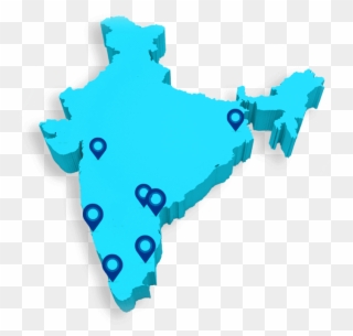 Available In - - India Map In 3d Clipart