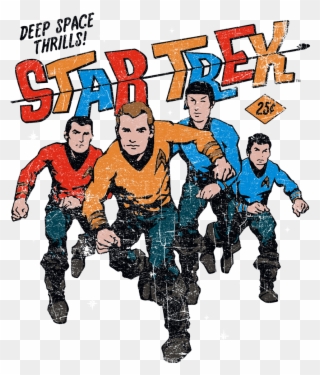 Star Trek Deep Space Thrills Men's Long Sleeve T-shirt - "star Trek" (1973) Clipart