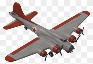 Bomber Plane - Boeing B-17 Flying Fortress Clipart
