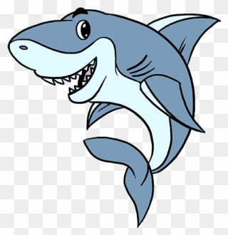 Swim Team - Cartoon Shark Clipart