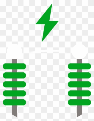 High And Medium Voltage Transmission Line - Electricity Clipart