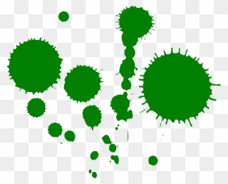 Green Paint Splatters Png Transparent Onlygfx - Dark Green Splash Paint Clipart