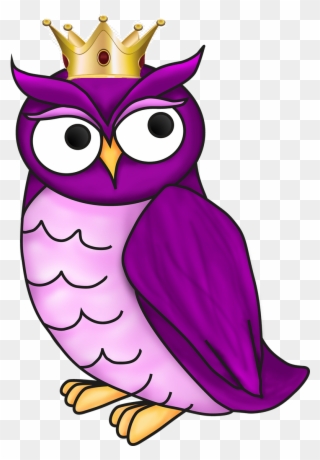 An Owl Wearing A Crown - December 6 Clipart