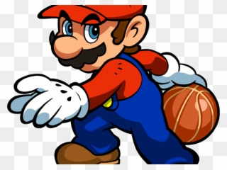 Super Mario Clipart Mario And Luigi - Mario Hoops 3 On 3 Mario - Png Download
