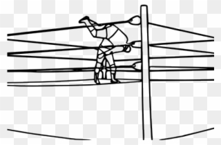 Wwe Clipart Pro Wrestling - Wwe Ring Coloring Pages - Png Download