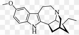 Ibogaine Therapy Addiction Opioid - Ibogaine Structure Clipart