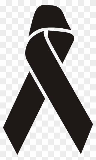 Awareness Ribbon Support - Hiv Aids Logo Black And White Clipart