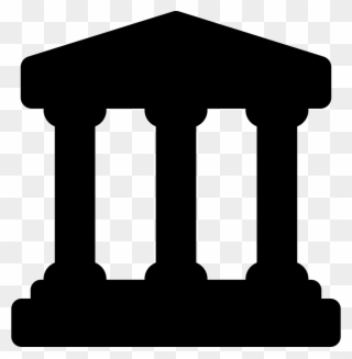 Bank Building With Svg Png Icon Free - Greek Pillar Icon Png Clipart