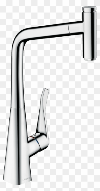 Single Lever Kitchen Mixer 320 With Pull-out Spout - Hansgrohe Metris Higharc Single Handle Kitchen Faucet Clipart
